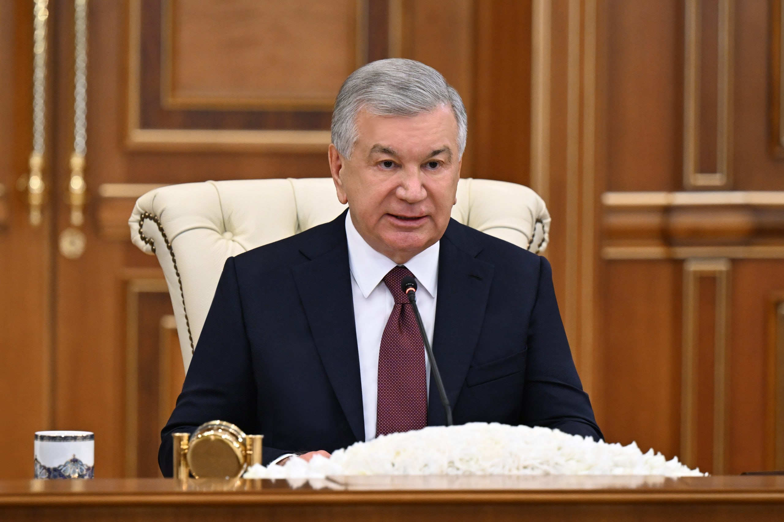Shavkat Mirziyoyev Marko Rubioni qabul qildi