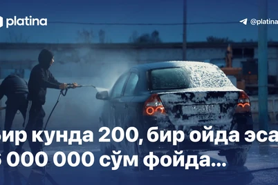 Bir kunda 200, bir oyda esa 6 000 000 soʻm foyda...