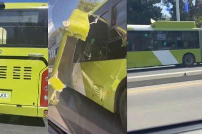 Poytaxtda “garmoshka” avtobusning “tomi” tushib ketishi tafsilotlari ochiqlandi