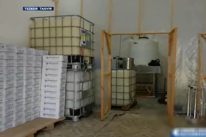 Наманганда қалбаки дори ишлаб чиқарувчи цех аниқланди