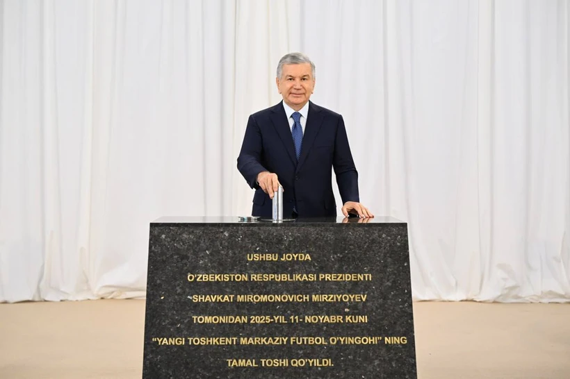 Янги Тошкентда 55 кишилик стадион қурилиши бошланди