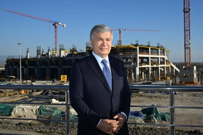 Президент янги қурилаётган 55 минг кишилик стадионни бориб кўрди