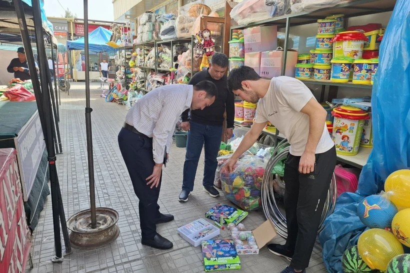 Фарғонада Хитойда ишлаб чиқарилган баъзи ўйинчоқлар савдодан олинди