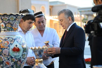 Prezident yangi barpo etilgan “Burhoniddin Margʻinoniy” majmuasi bilan tanishdi