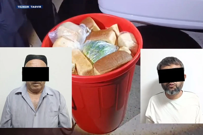 "Қўйлиқ" бозори ёнидаги шубҳали машинадан салкам 35 кг гиёҳвандлик моддалари топилди
