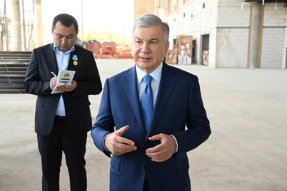 Президент Наманган аэропортининг янги терминалини кўздан кечирди