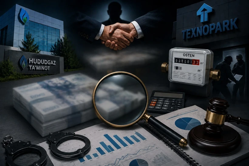 “Ҳудудгазтаъминот” ва “Texnopark” масъуллари 19 млрд сўм бюджет маблағини ўзлаштиргани аниқланди