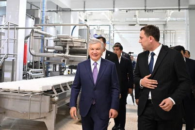 Шавкат Мирзиёев қиймати 11 млн долларлик корхонани бориб кўрди