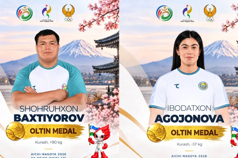 Oʻzbekiston Osiyo oʻyinlarida 10-oltin medalni qoʻlga kiritdi