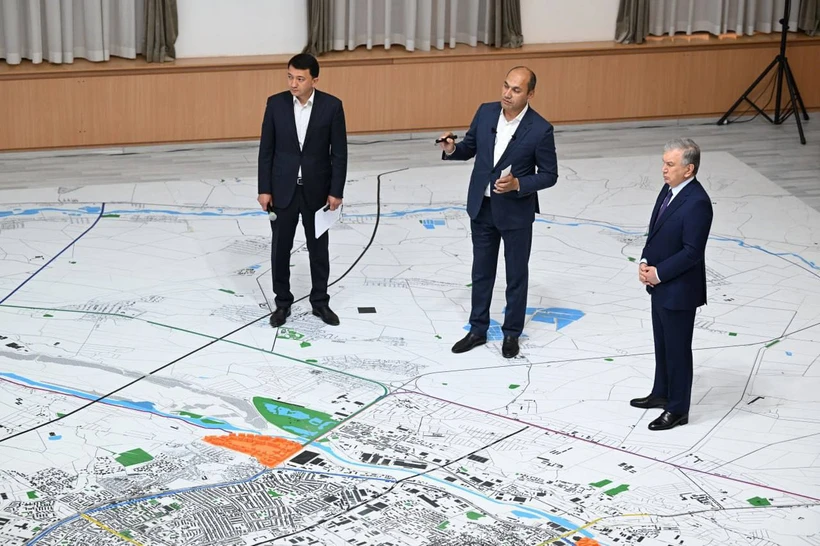 Prezident poytaxt bosh rejasi taqdimoti bilan tanishdi