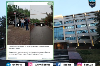 Toshkentda qurilish firmasi vakillari va aholi oʻrtasida janjal sodir boʻldi