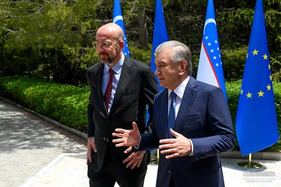 Shavkat Mirziyoyev va Sharl Mishel uchrashdi