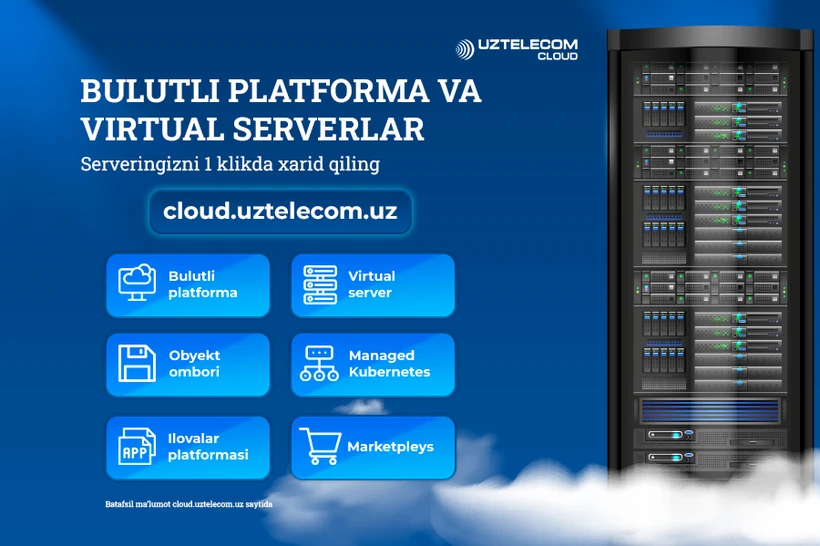 Катта лойиҳалар учун — барқарор ва ишончли булутли инфратузилма, уй ва офис учун — хавфсизликни таъминловчи видеокузатув тизими