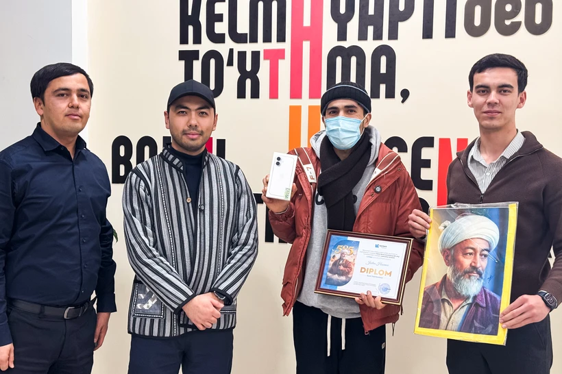 Navoiy portreti bilan tanilgan Javlon Hasanov kontent tanlovining gʻolibi boʻldi