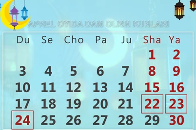 Рамазон ҳайитида ўзбекистонликлар неча кун дам олади?