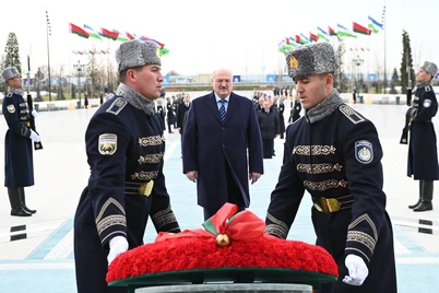 Lukashenko "Yangi Oʻzbekiston" bogʻiga bordi