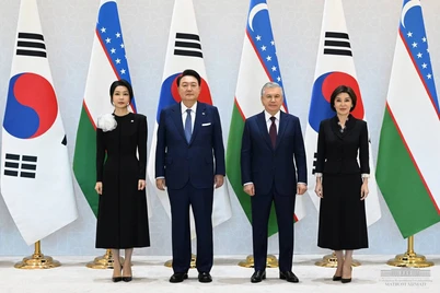 Janubiy Koreya prezidenti Toshkentda kutib olindi