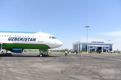 Zomin aeroportiga ilk xalqaro reys qoʻndirildi