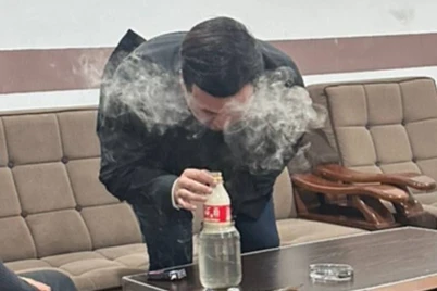 Bandlik amaldori psixotrop modda isteʼmol qilayotgani tasviriga izoh berildi