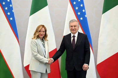 Shavkat Mirziyoyev Jorja Meloni bilan muzokaralar oʻtkazdi