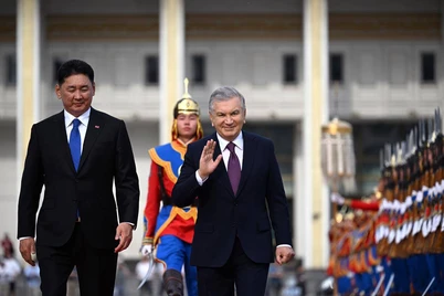 Shavkat Mirziyoyev Moʻgʻulistonda tantanali kutib olindi