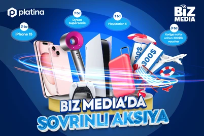 Xorijga sayohatga vaucher, iPhone 15, PS-5 va boshqalar