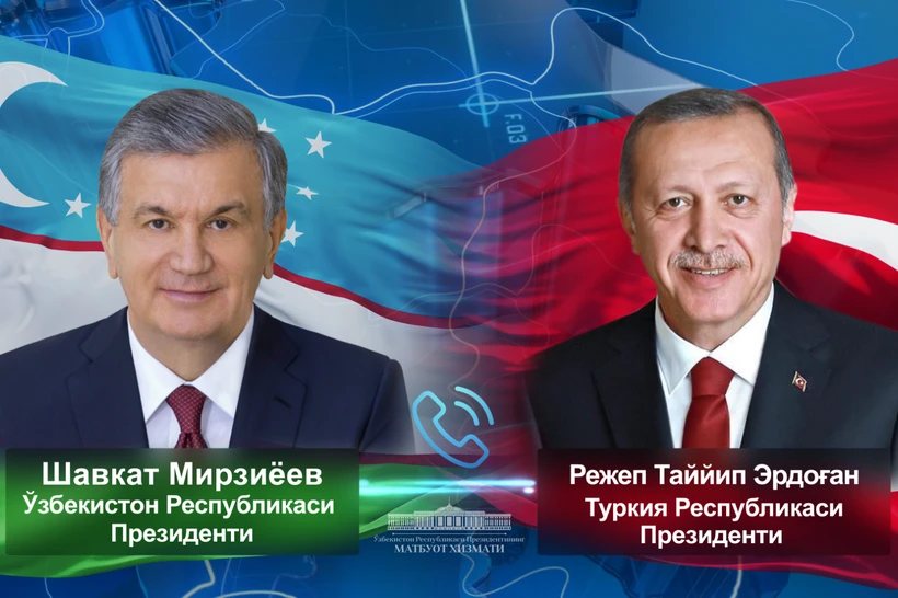 Shavkat Mirziyoyev Turkiya prezidenti bilan telefon orqali muloqot qildi