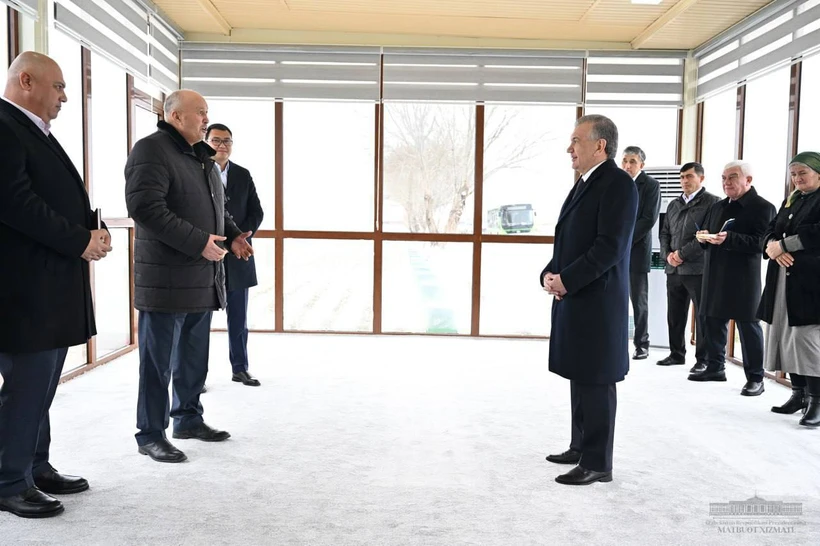 Президент Жиззах вилояти қишлоқ хўжалигидаги ишларни кўздан кечирди