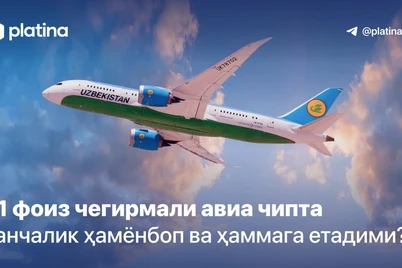 21 foiz chegirmali avia chipta qanchalik hamyonbop va hammaga yetadimi?