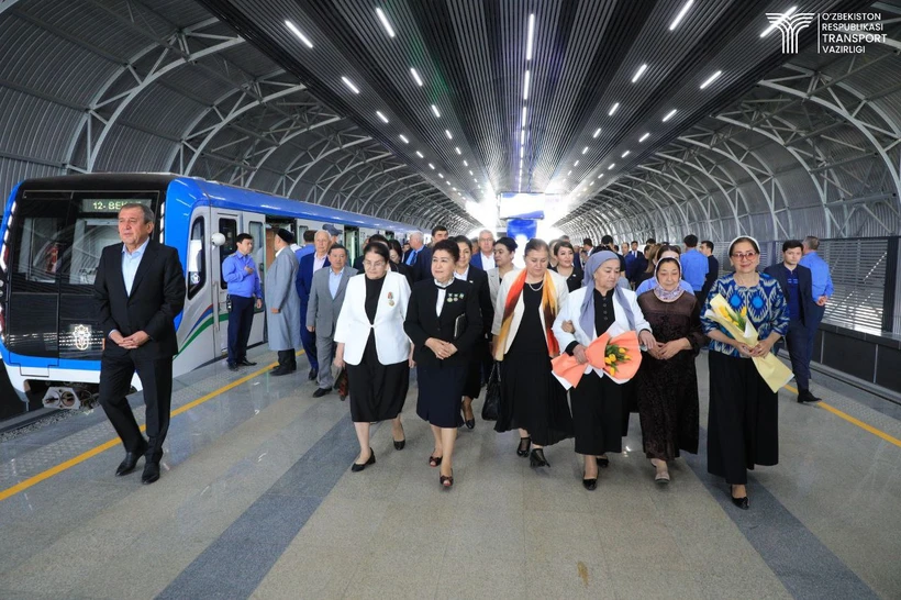 Тошкент ер усти метросининг яна бешта бекати йўловчи ташишни бошлади