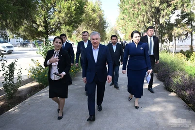 Mirziyoyev kutilmaganda Qarshi tumanidagi maktabga bordi