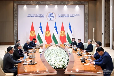 Mirziyoyev bir qator liderlar bilan uchrashuvlar oʻtkazdi
