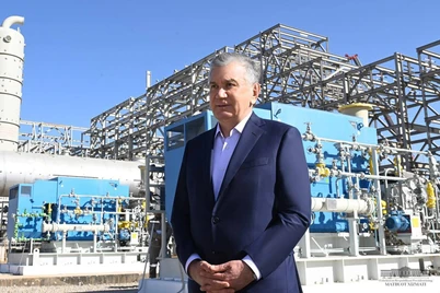 Shavkat Mirziyoyev joʻgʻrofiy murakkab gaz konini borib koʻrdi