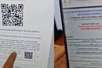 Jarima QR-kodidan suv hisoblagich guvohnomasi chiqdi: rasmiy izoh