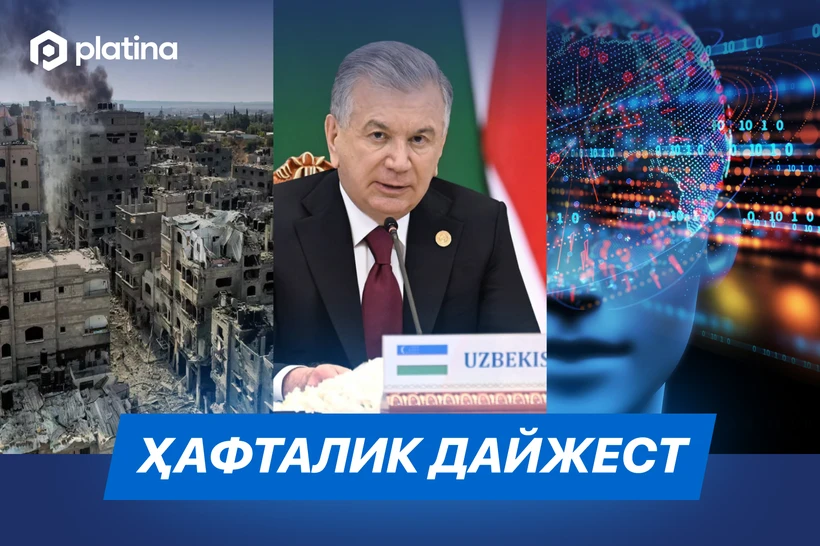 Isroil-Falastin, Toshkentda yirik sammit, sunʼiy ong — hafta dayjesti